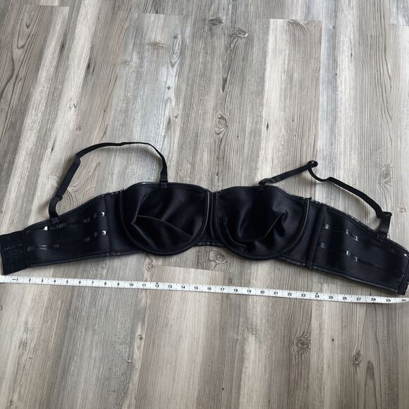 Vanity Fair Full Coverage Black Strapless Bra With Wire Removable Straps  42D - Picture 7 of 10